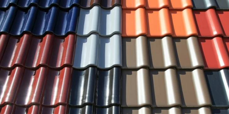 different colours of roof tiles