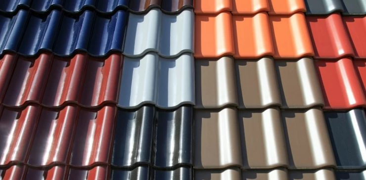 different colours of roof tiles